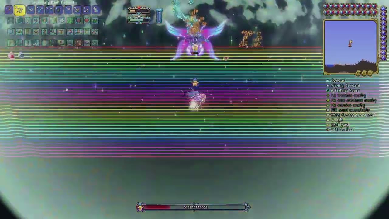 A flower beats bosses with a whip in Terraria