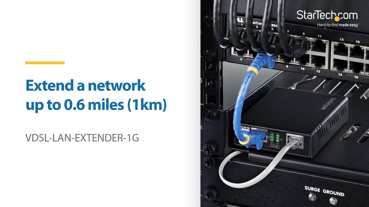 VDSL2 UTP Extender Kit, 300Mbps, 0.6mi (1km) | StarTech.com