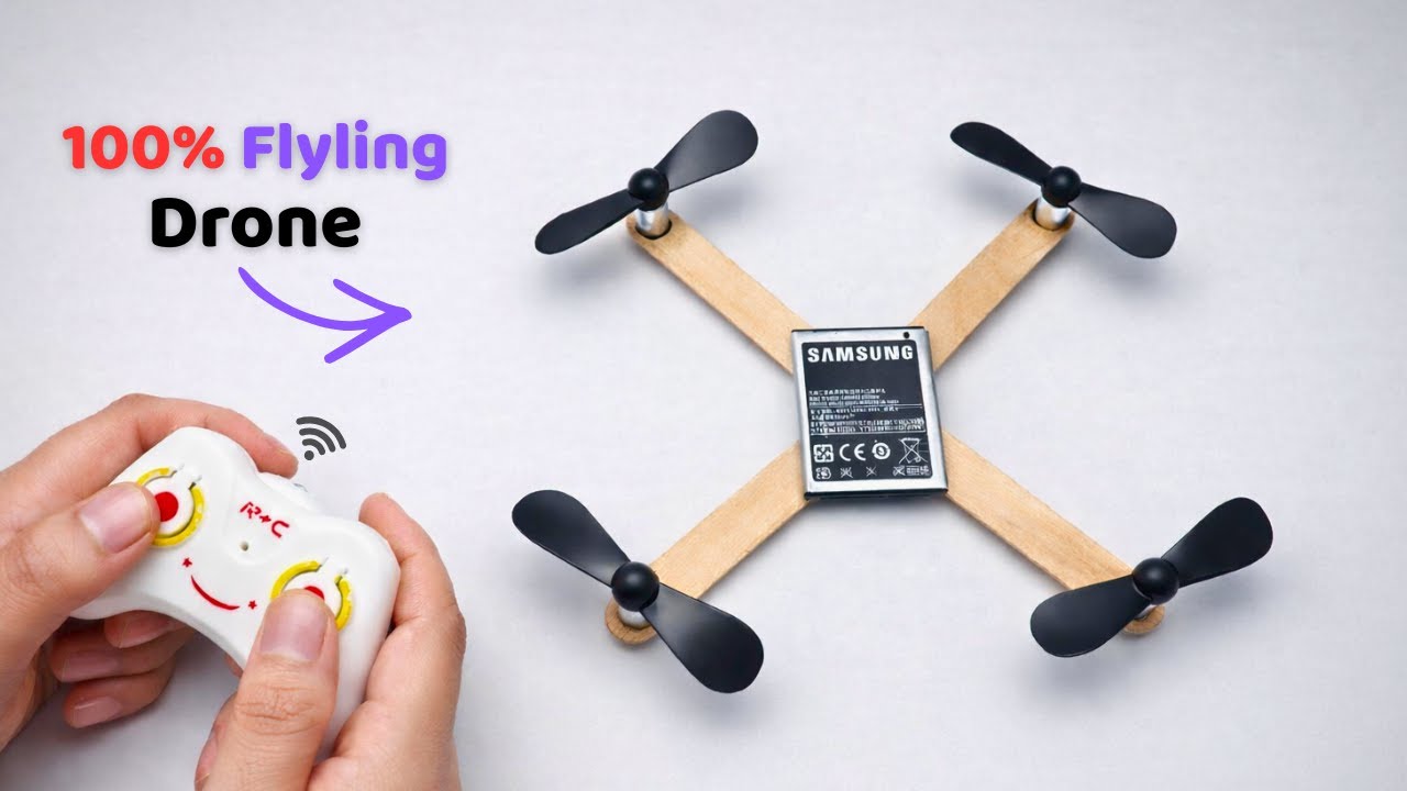 How to Make a Flying Drone at Home | DIY Mini Drone