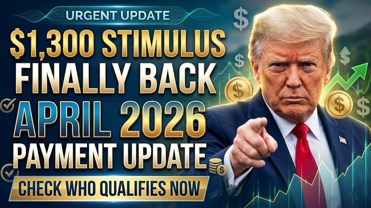 FINALLY!! April 2026 $1300 New Stimulus Check ARRIVING&hellip; Here&rsquo;s Who Gets It