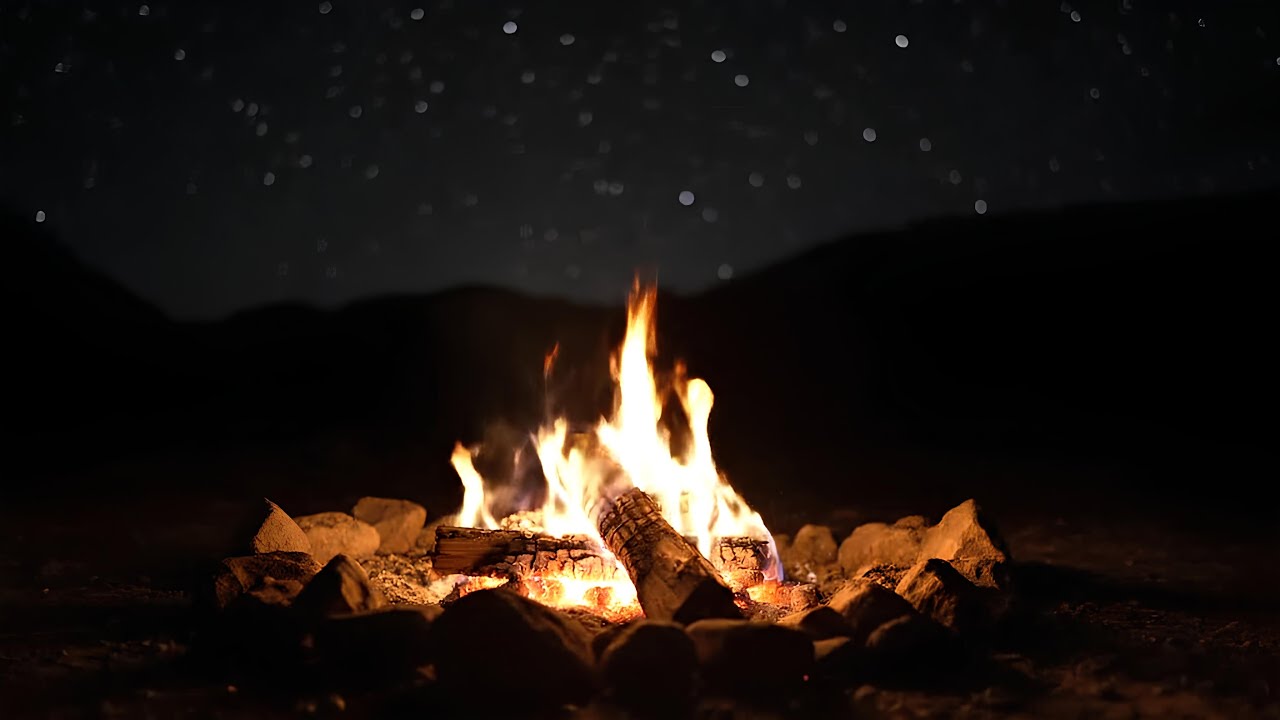 A Fire in the Quiet of the Night – Deep Rest & Stillness