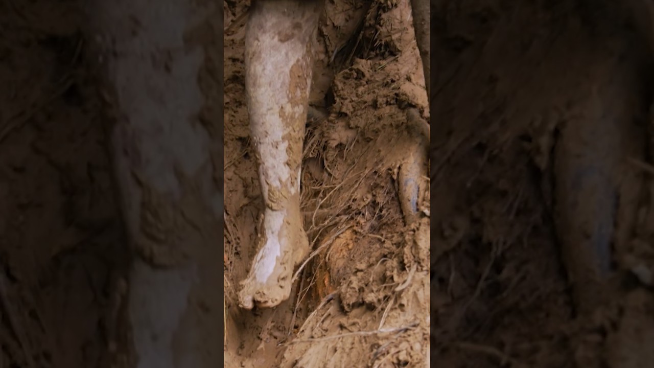 One wrong step in this mud could be deadly