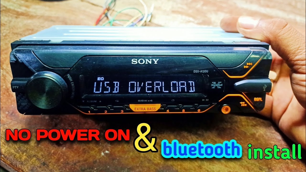 sony car stereo car front panel not working sony dsx-a110u