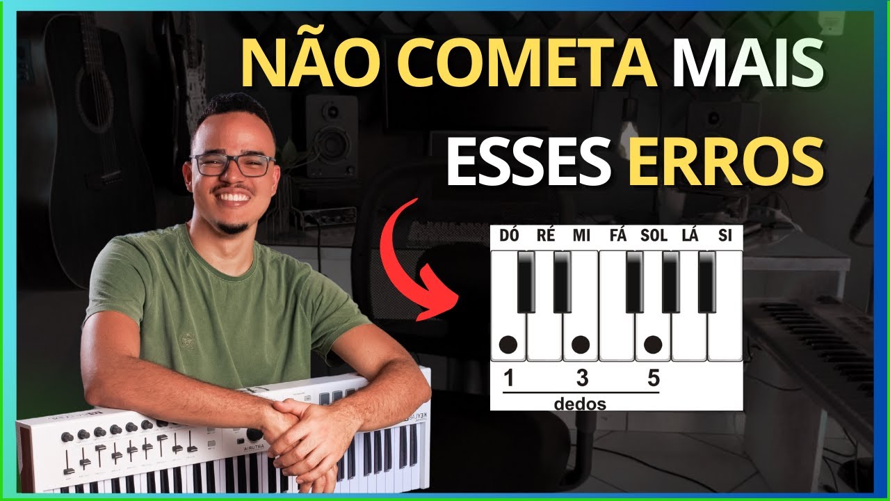 3 ERROS MAIS COMUNS EM INICIANTES NO TECLADO (O ÚLTIMO TODOS COMETEM)