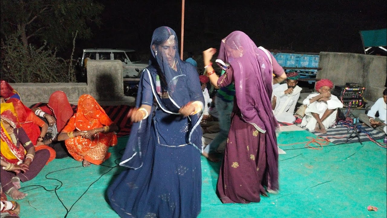 टुकड़ा का भजन संध्या प्रोग्राम गायक मोड़ा राम जी भोपा झालामंड ! गुजरियो का डांस भैरु जी के मंदिर पर