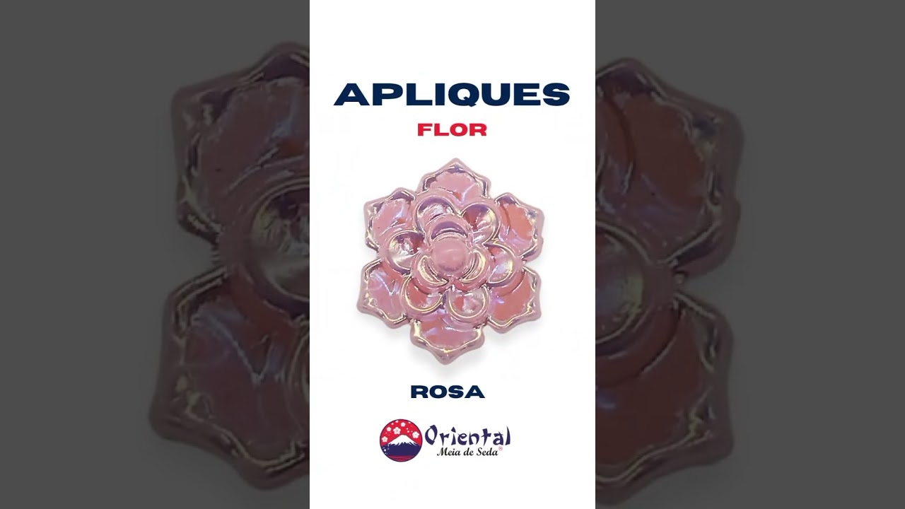 Aplique Flor de Resina