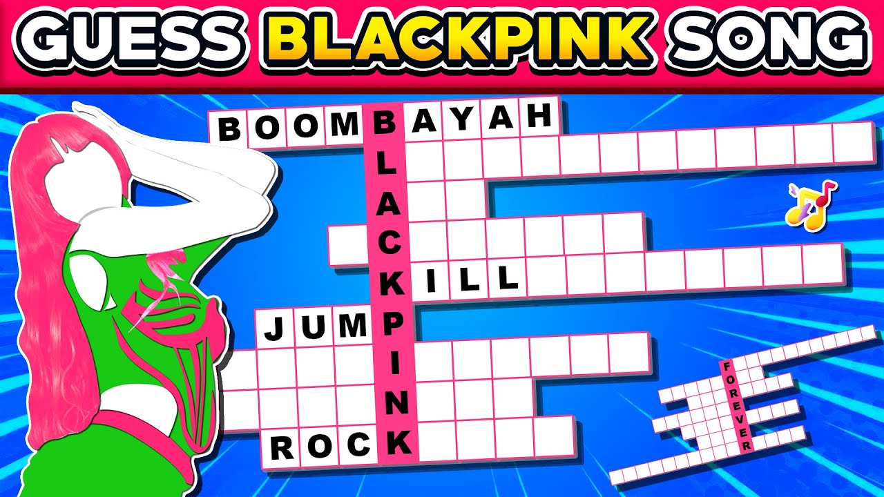 [НОВАЯ ИГРА BLACKPINK] 🖤💗 Смогут ли BLINKи угадать вирусные песни BLACKPINK по кроссворду? 🧩 | Ви...