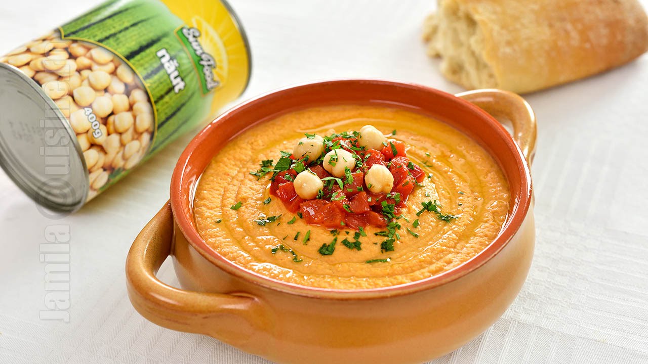 Hummus cu ardei copti | JamilaCuisine