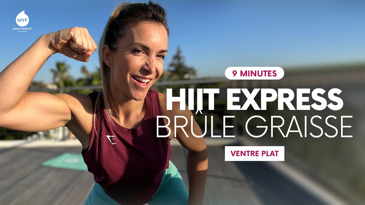 9 min 🔥 HIIT EXPRESS Brûle Graisses du Ventre - SANS SAUT - Jessica Mellet - Move Your Fit