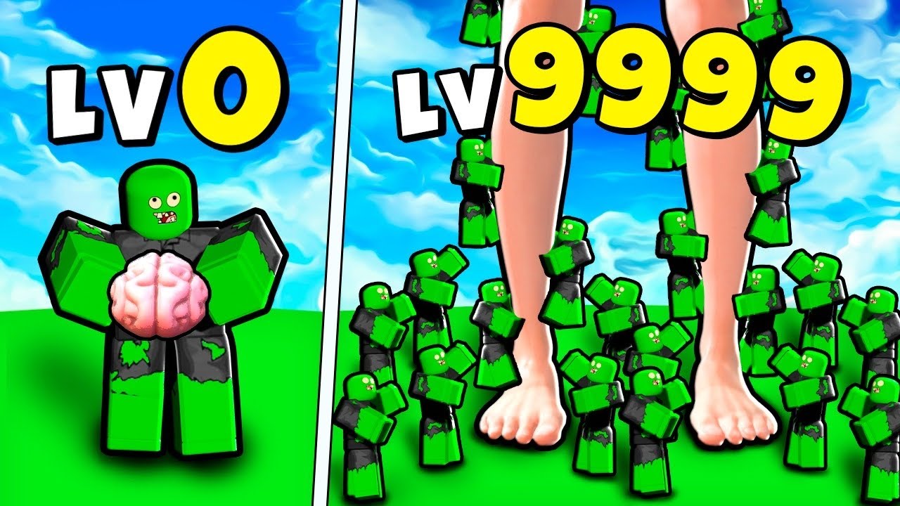 MONTEI UM EXÉRCITO DE ZOMBIES PARA DERROTAR GIGANTES NO ROBLOX (Zombie Army Simulator)