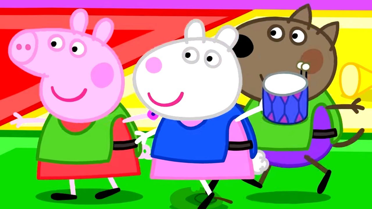 Peppa et ses amis jouent à associer les couleurs 🟢 🐽 Peppa Pig Français