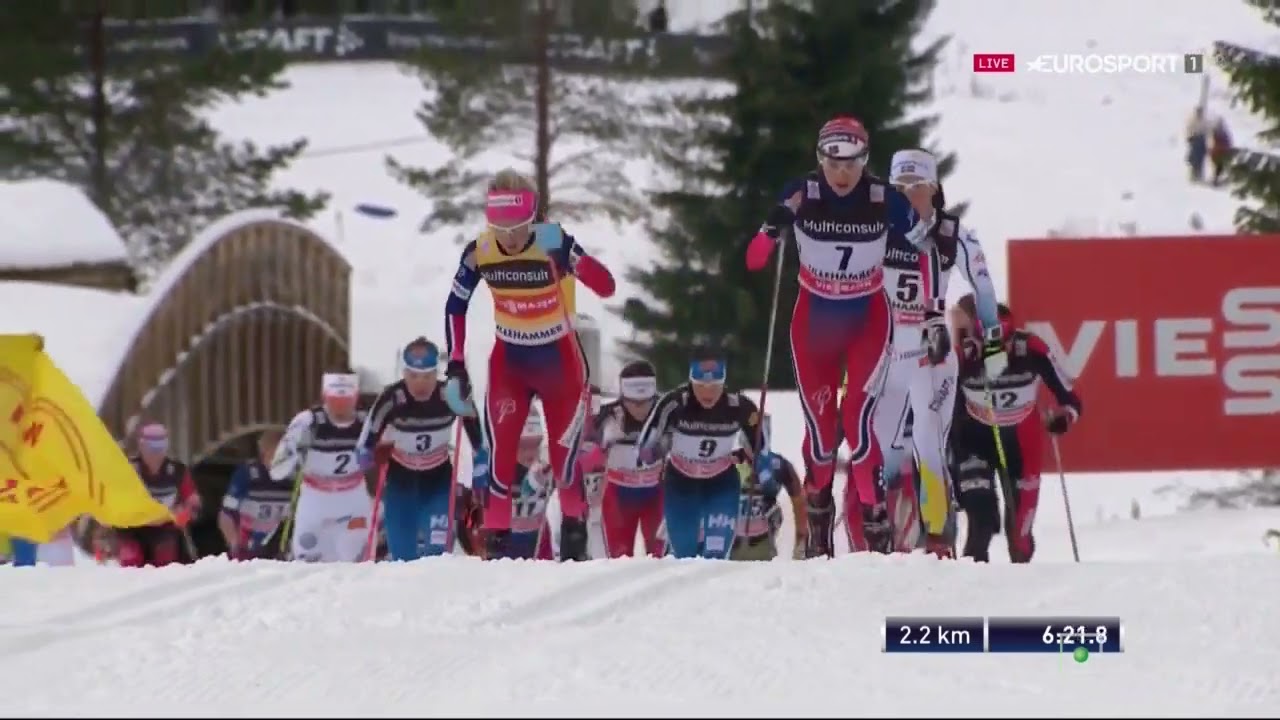 2015/16 fondo 7,5+7,5 km skiathlon donne Lillehammer - Johaug, Weng, Kalla