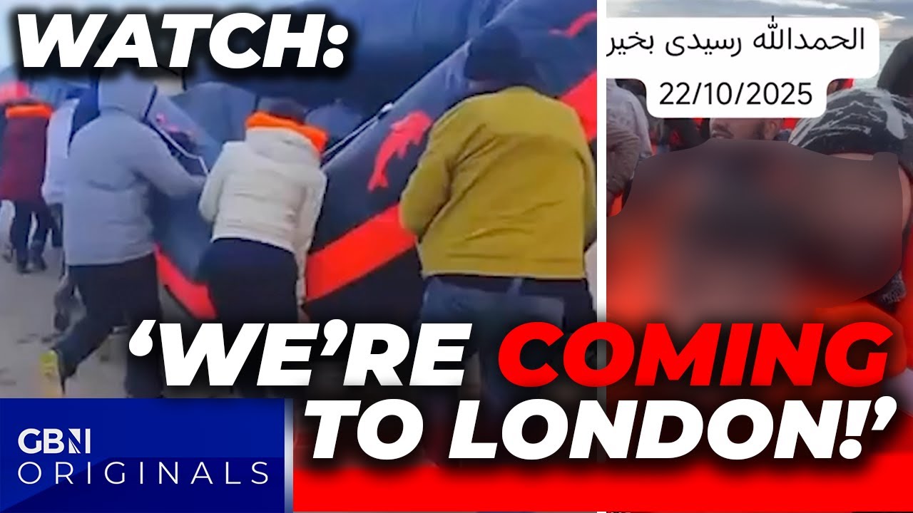 WATCH: 'We're COMING to LONDON!' boasts illegal migrants on CAMERA during crossing in SHOCK footage