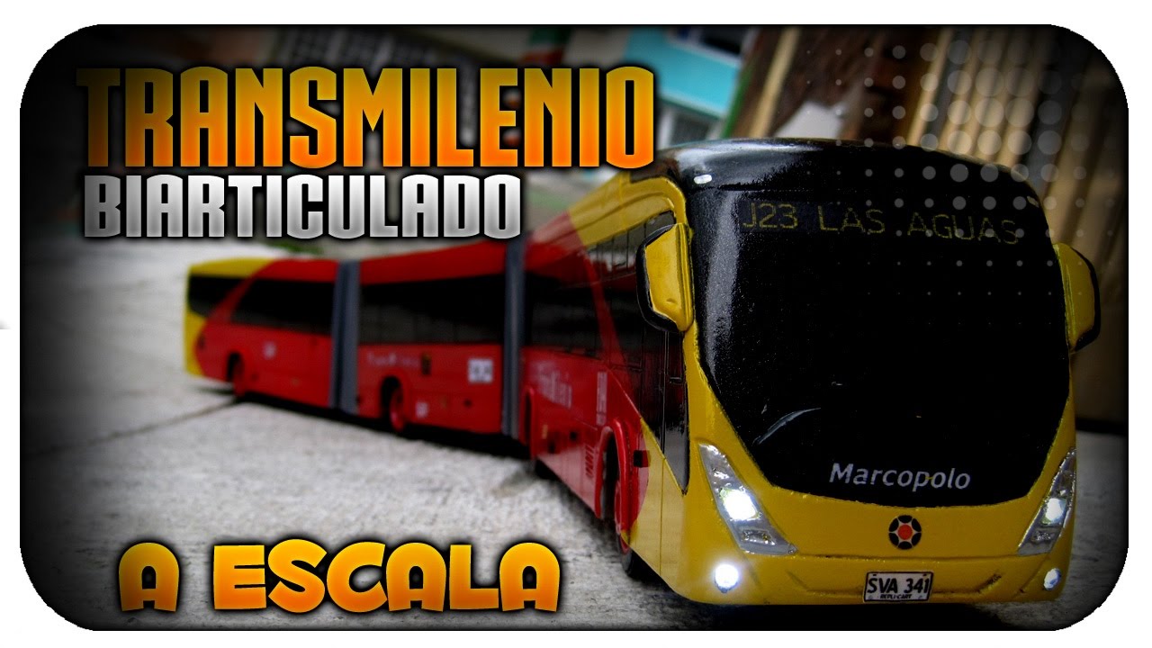 TRANSMILENIO BIARTICULADO VIALE BRT A ESCALA // HECHO A MANO