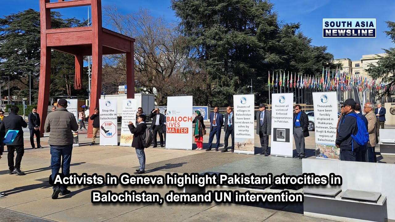 Activists in Geneva highlight Pakistani atrocities in Balochistan, demand UN intervention