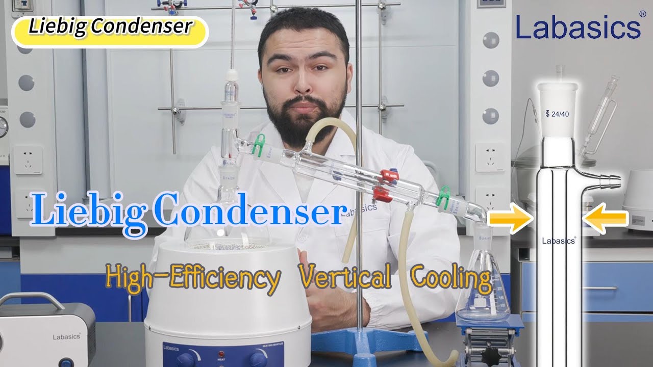 Labasics Glass Liebig Condenser 🧪 Durable, Precise, Lab-Ready!
