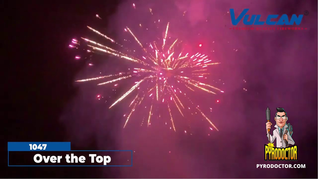 Over the Top Feuerwerkverbund mit 288 Schuss + 8 Fach XXXL Verbundbatterie von Vulcan - Pyrodoctor