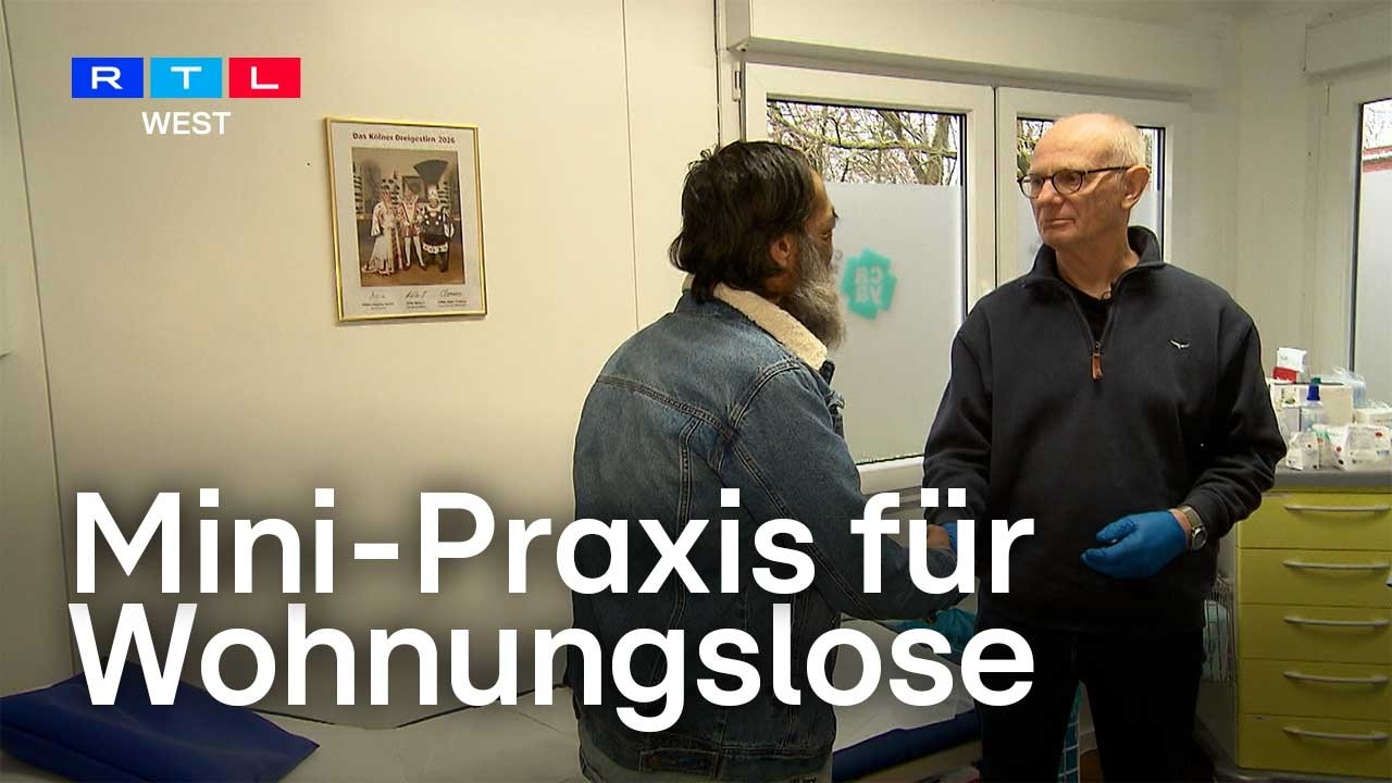 Kostenlose medizinische Hilfe für Wohnungslose in Köln | RTL WEST