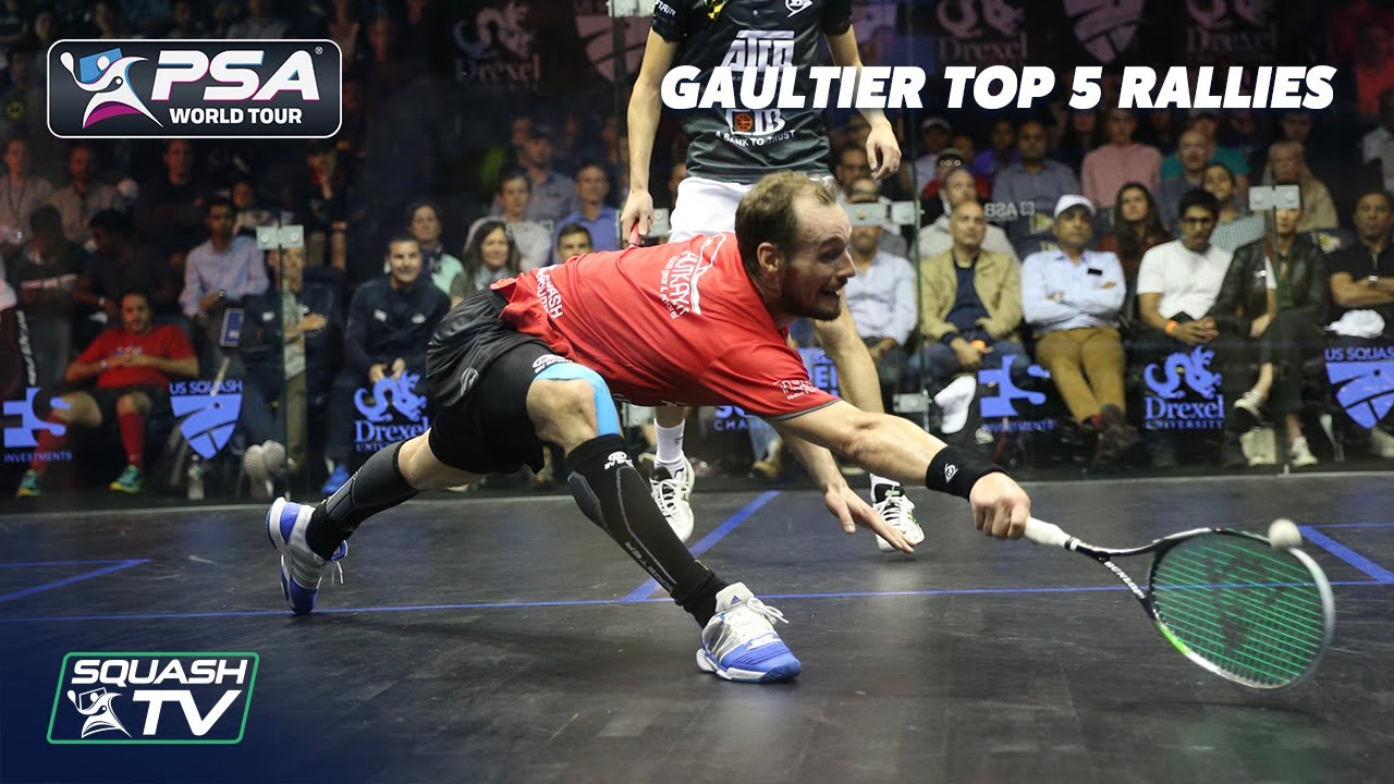 Squash: Greg Gaultier Top 5 Rallies