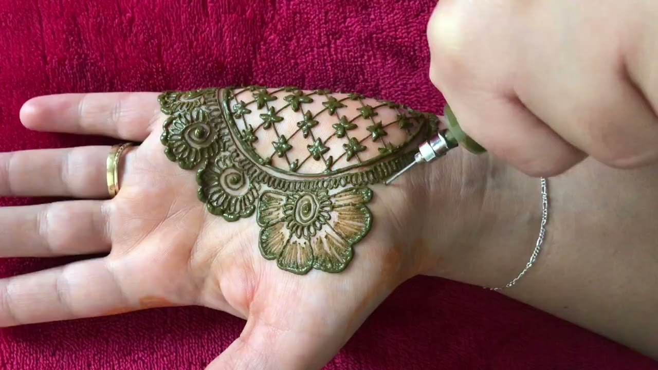 نقش الحناء بطريقة سهلة unique and beautiful henna