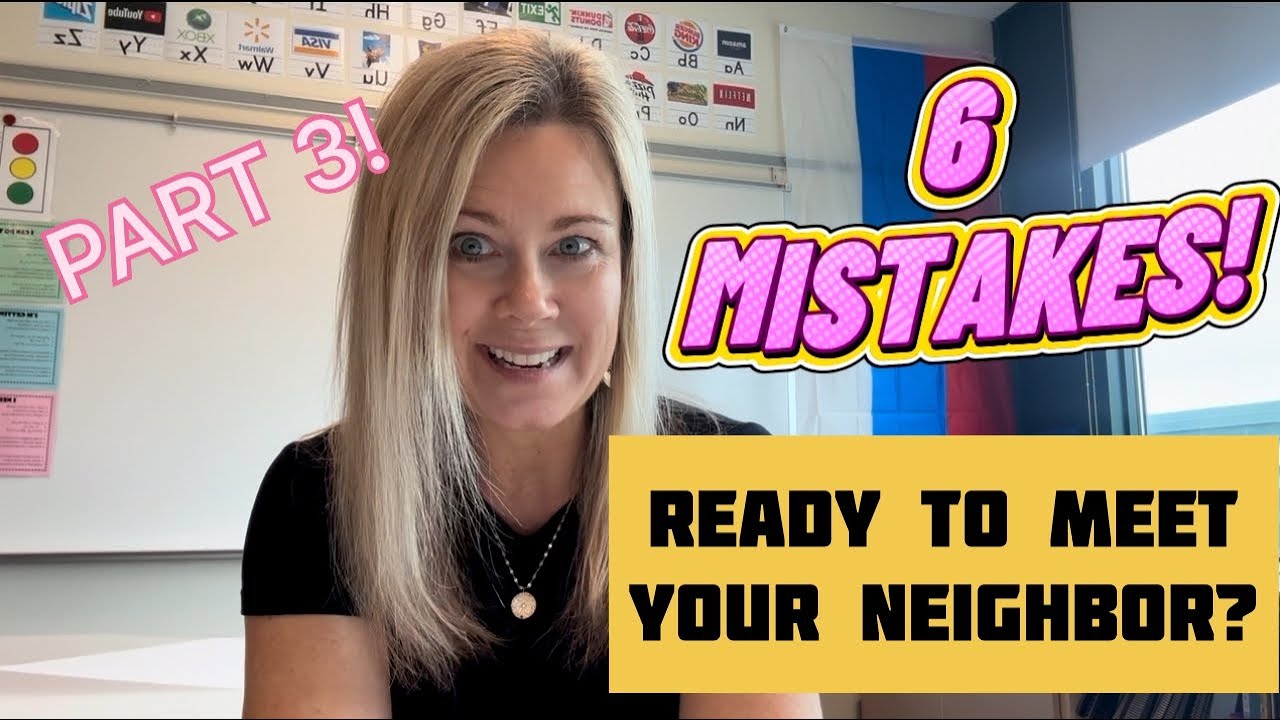 PART 3! 🏡 ❌ WHAT NOT TO DO WHEN YOU MEET YOUR NEIGHBOR! 🙈#english #englishgrammar #learnenglish #esl