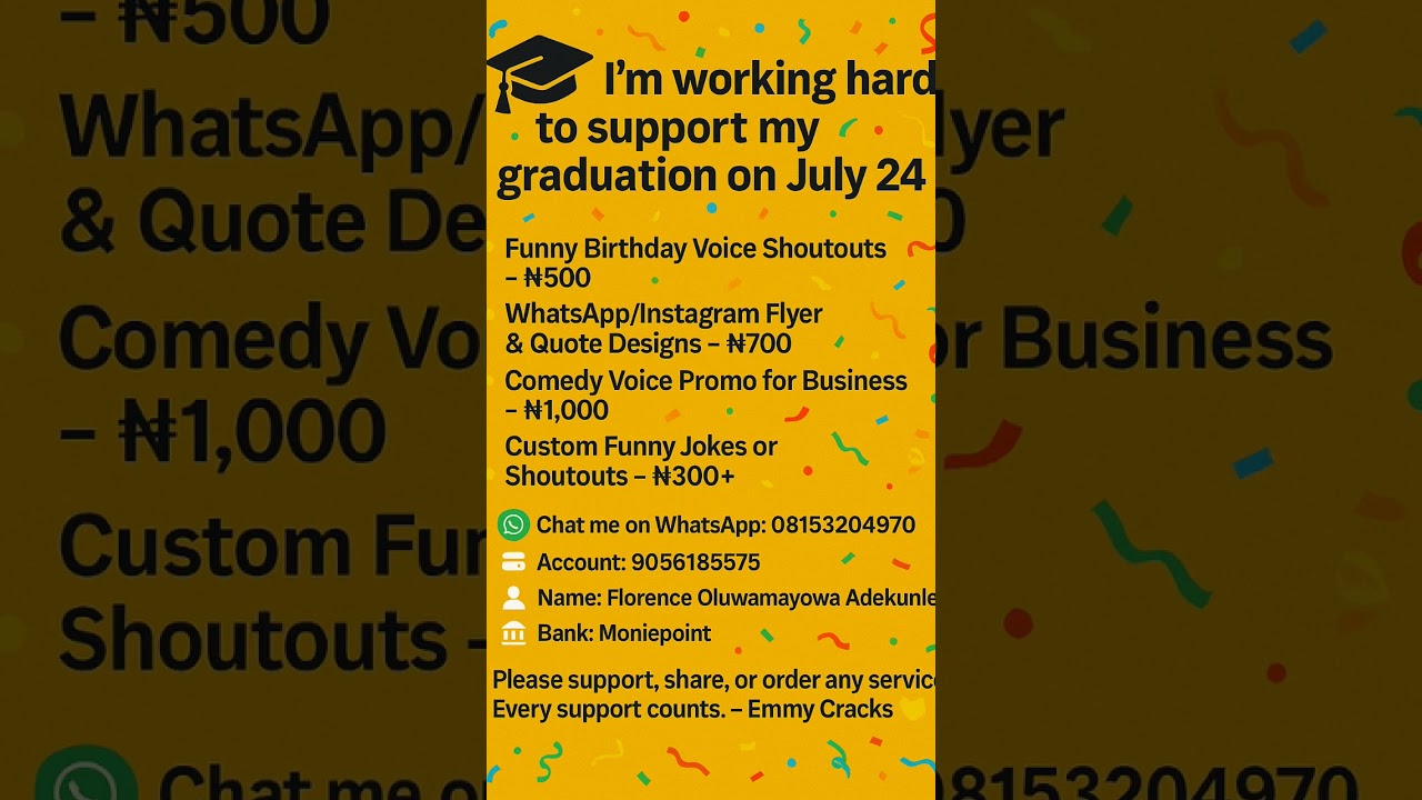 DM now to get #GraduationHustle  #SupportLocalTalent  #FunnyVoiceNotes  #FlyerDesignNigeria #fyp
