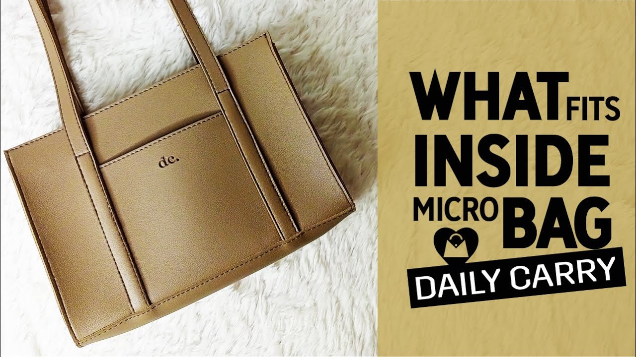 WHAT CAN FIT INSIDE A MICRO BAG 👜🤎 | DailyCarry Arianna Micro Shoulder Bag | Requested Video