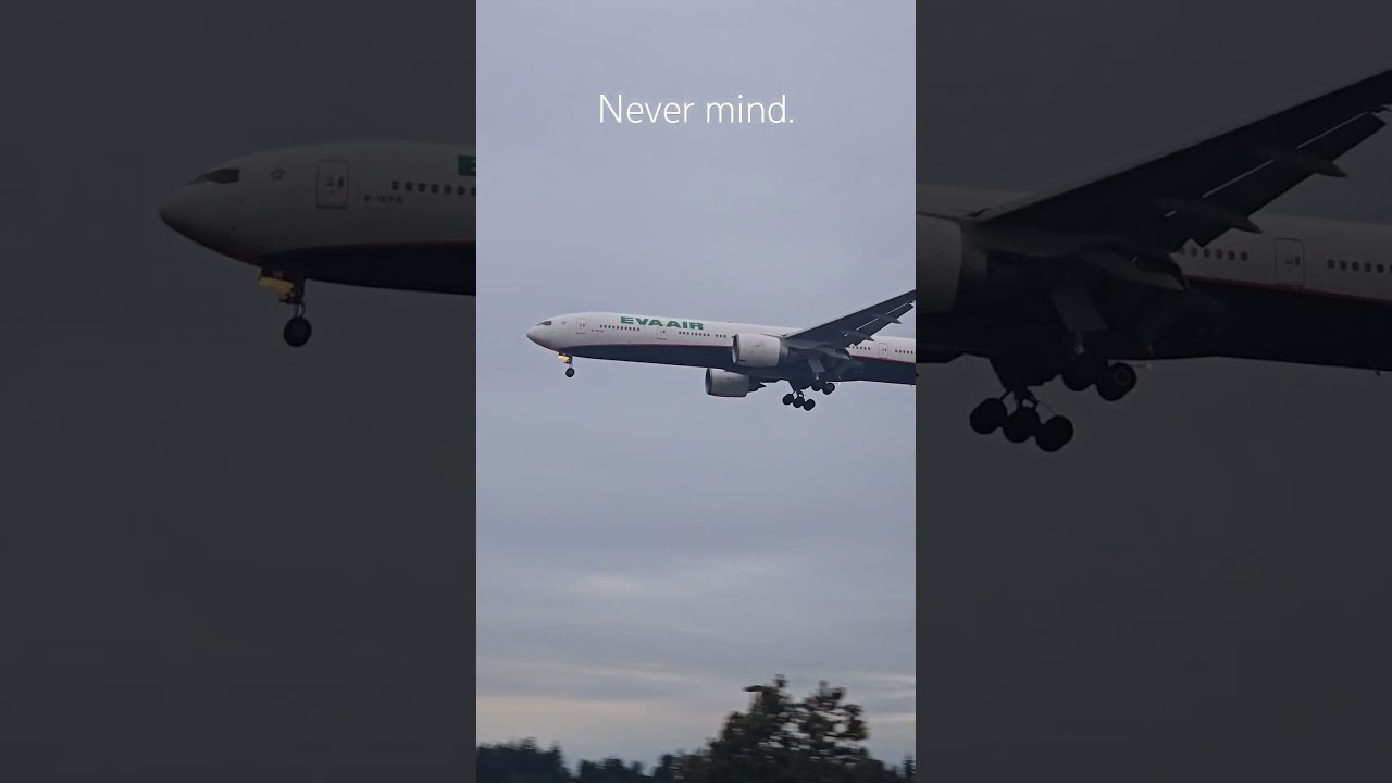 The best planespotting spot for SeaTac #planespotting #seatac #evaair #777 #flyby