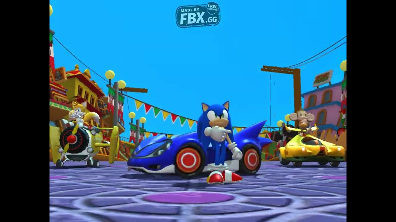 Sonic & Sega All Stars Racing: All Tracks with Sonic