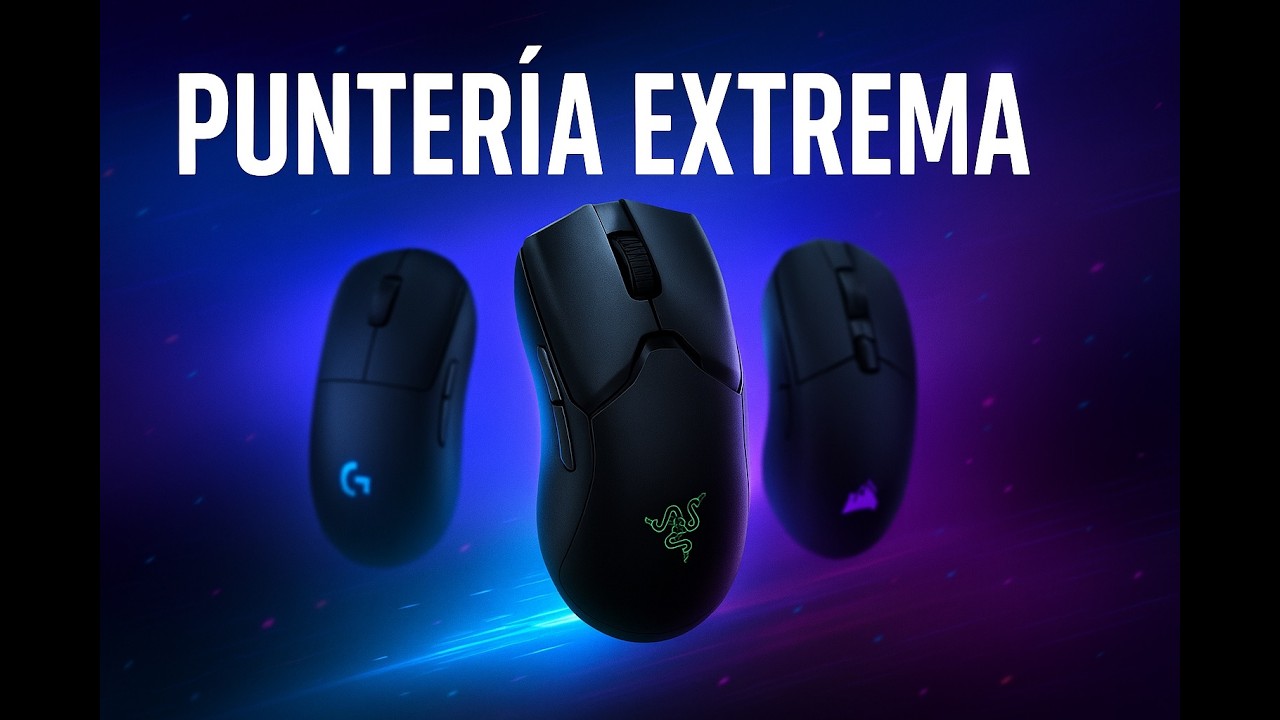 TOP 5 MEJORES RATONES GAMING MÁS PRECISOS de 2026 🎯 | Rendimiento y Control Absoluto