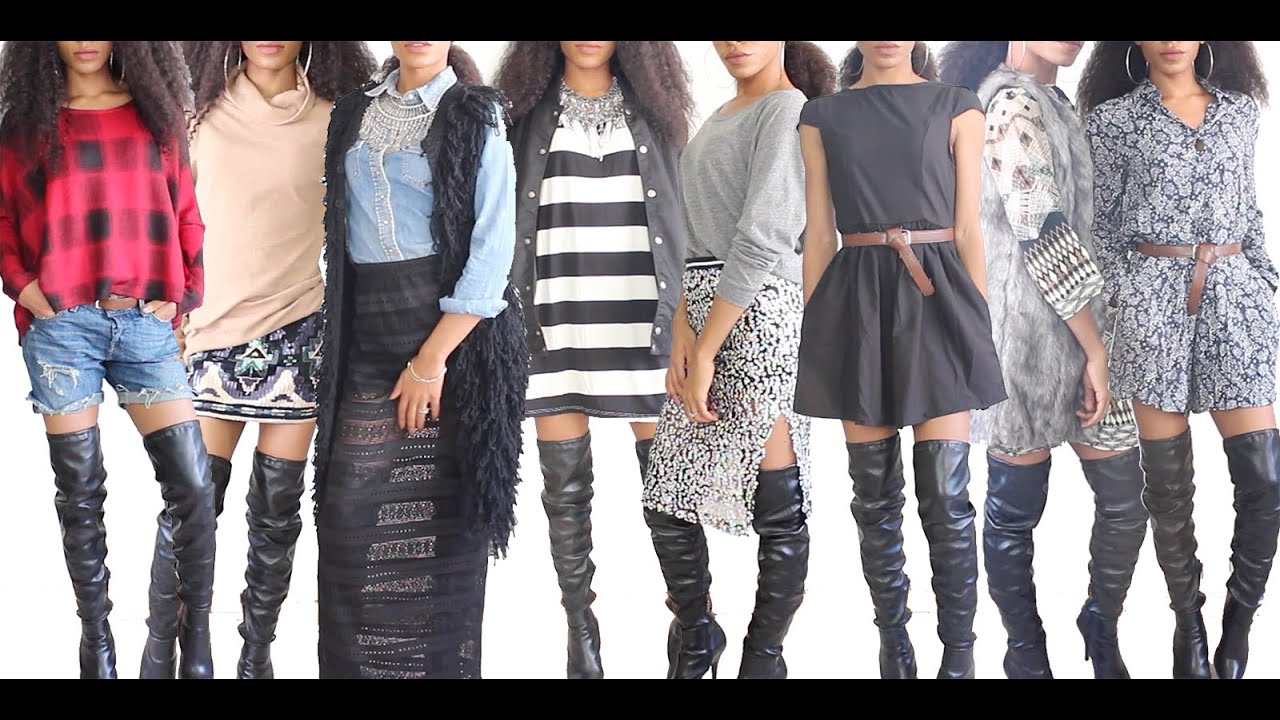 Fall Lookbook 2014: How to Style Thigh High Boots | VICKYLOGAN