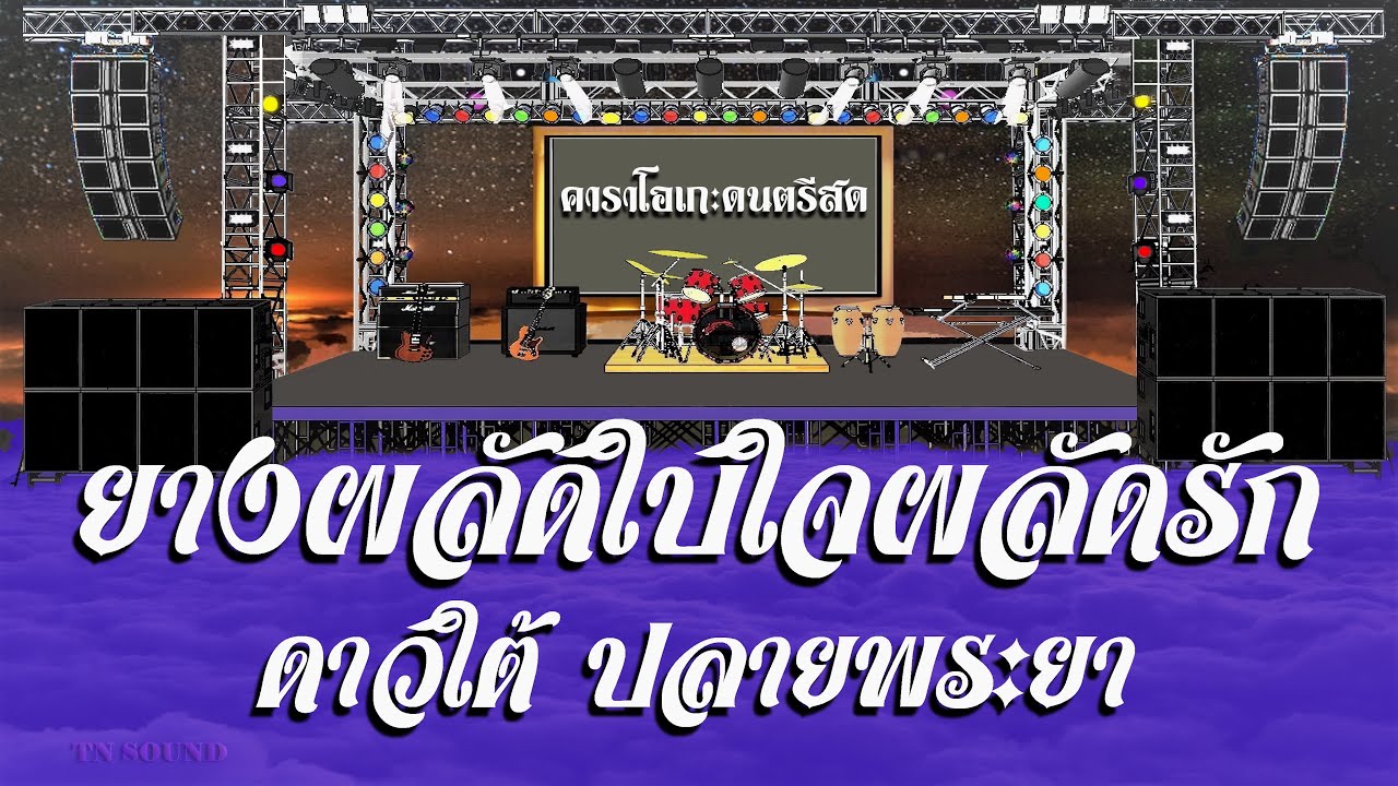 ยางผลัดใบใจผลัดรัก - ดาวใต้ ปลายพระยา / คาราโอเกะดนตรีสด KARAOKE