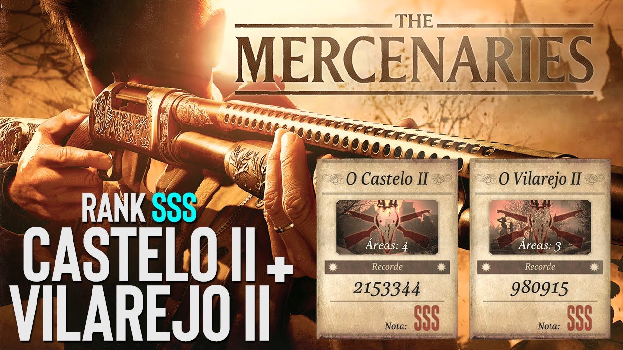 RESIDENT EVIL VILLAGE - The Mercenaries #5: Vilarejo II e Castelo II com Rank SSS | Agora complica!
