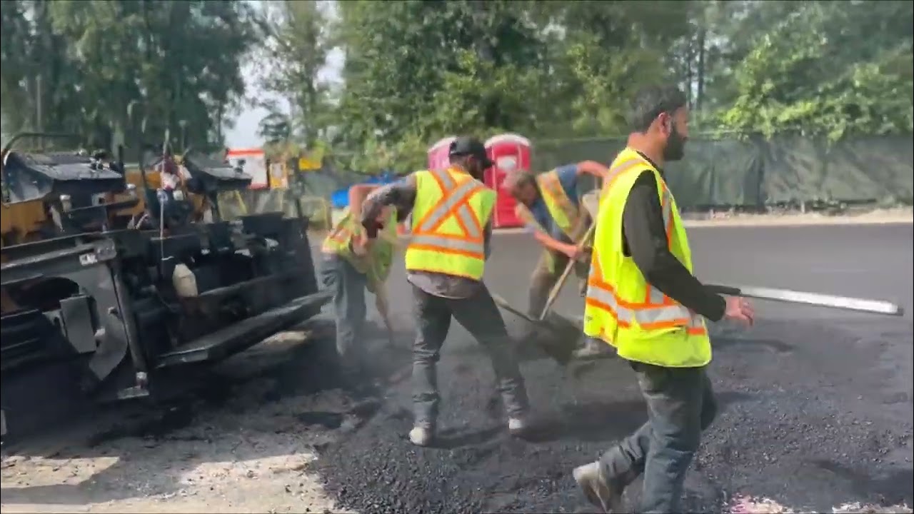 Capturing Paving Excellence Next Door! 🚜