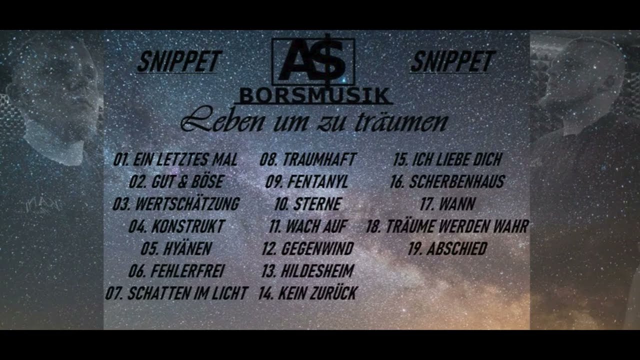 A$ - LEBEN UM ZU TRÄUMEN (ALBUM SNIPPET)