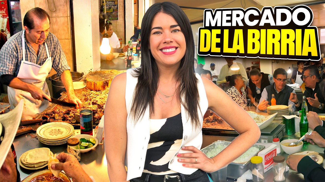 ¡La Mejor BIRRIA en Mercado JUÁREZ 🇲🇽 Aguascalientes! |MEXICO| 4K