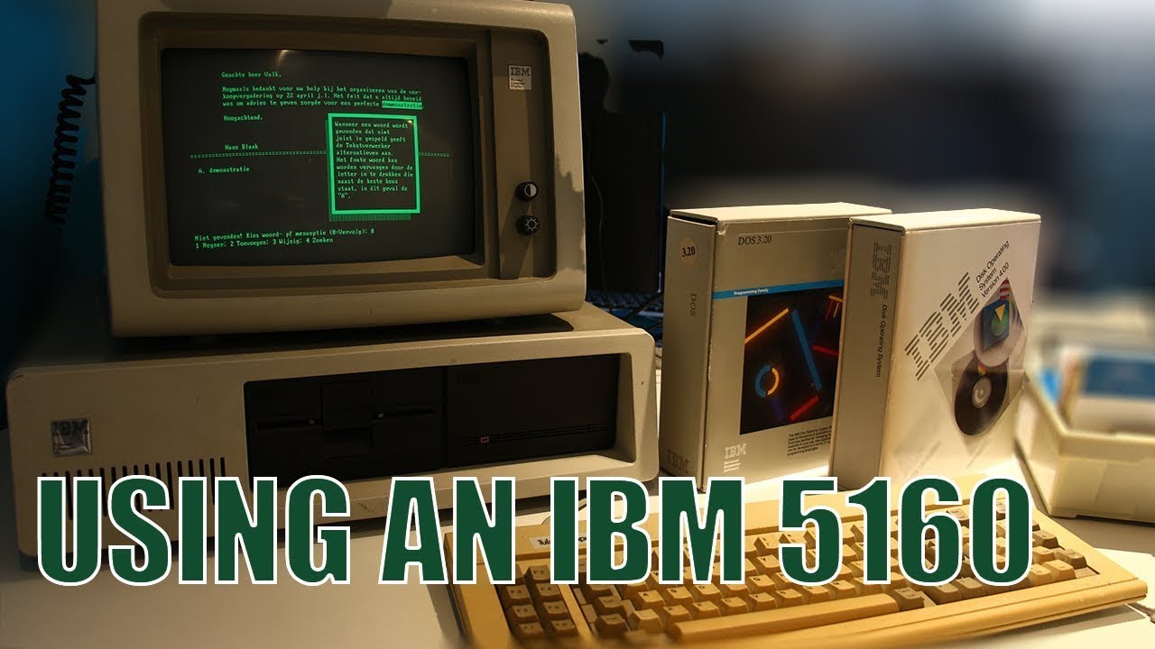 IBM 5160 for 32 minutes, Windows 1.0 installation and more - dc4.nl