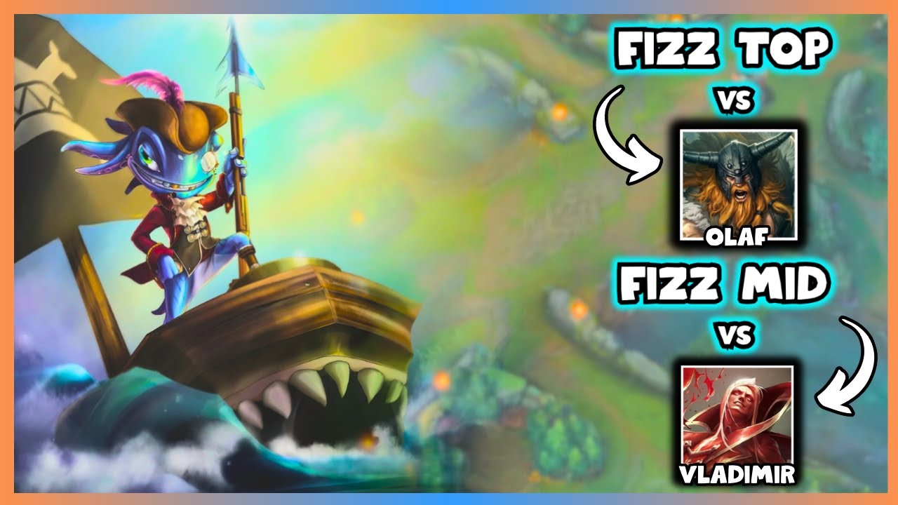 Playing Vs A 70% Win Rate Olaf | Fizz Top vs Olaf,Fizz Mid vs Vladimir 15.17
