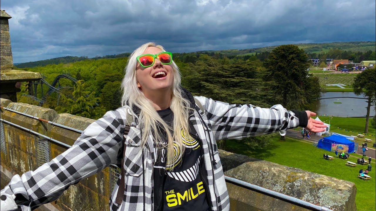 Alton Towers SUNNY Day! NEW Gangsta Granny Ride, CBeeBies Land, Climbing The Towers, Haunted Hollow