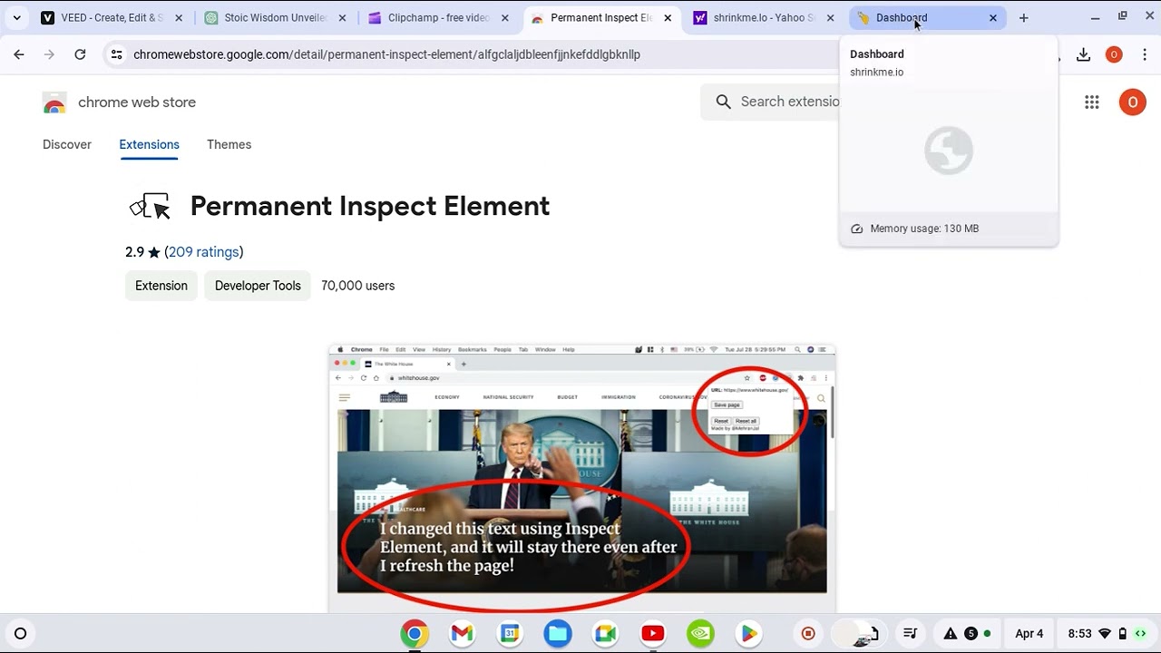 how to get permanent inspect