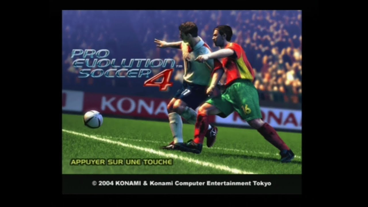[Ps2] Introduction du jeu Pro Evolution Soccer 4 de Konami (2004)