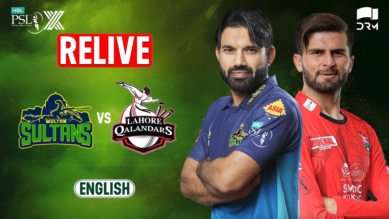 🔴𝐑𝐄-𝐋𝐈𝐕𝐄 | Multan Sultans vs Lahore Qalandars | 𝐄𝐍𝐆𝐋𝐈𝐒𝐇 | Match 12 | HBL PSL X | M3O1K