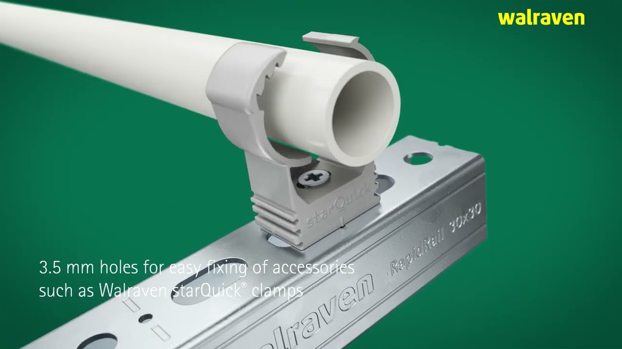 Walraven RapidRail® a comprehensive rail system for lightweight applications.