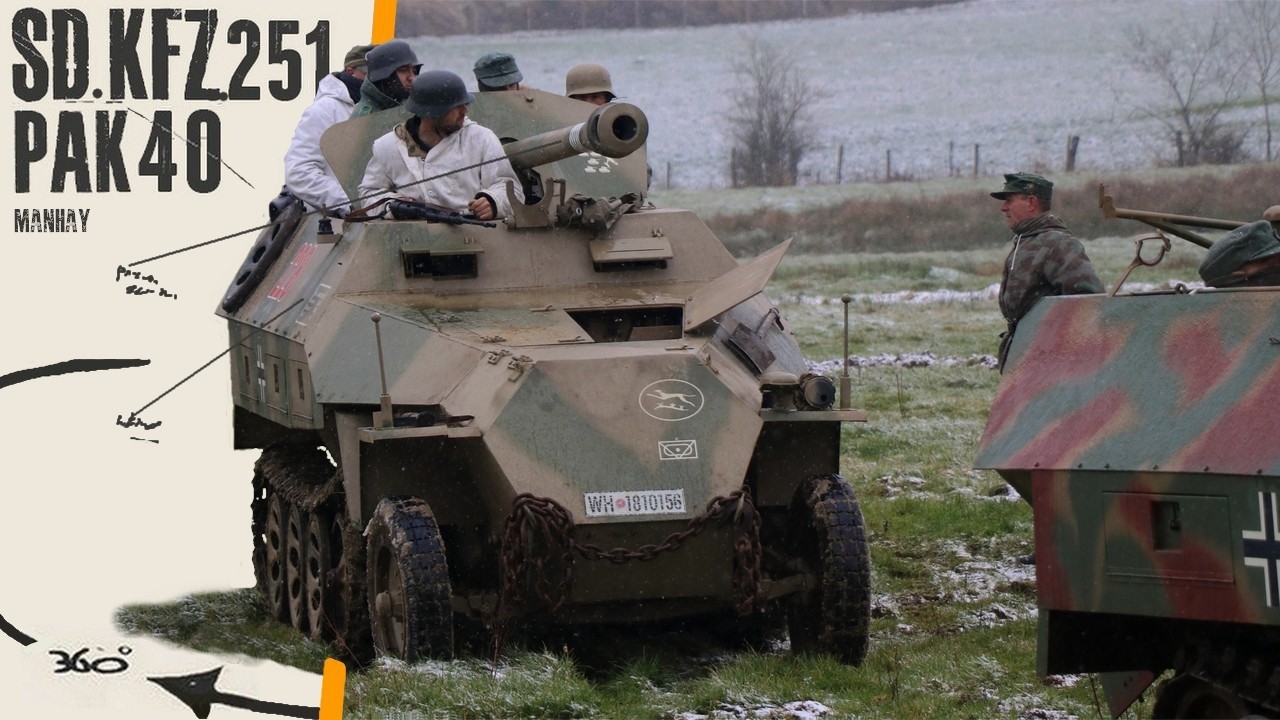 SdKfz. 251/22 Ausf. D Replica - Walkaround - Manhay.