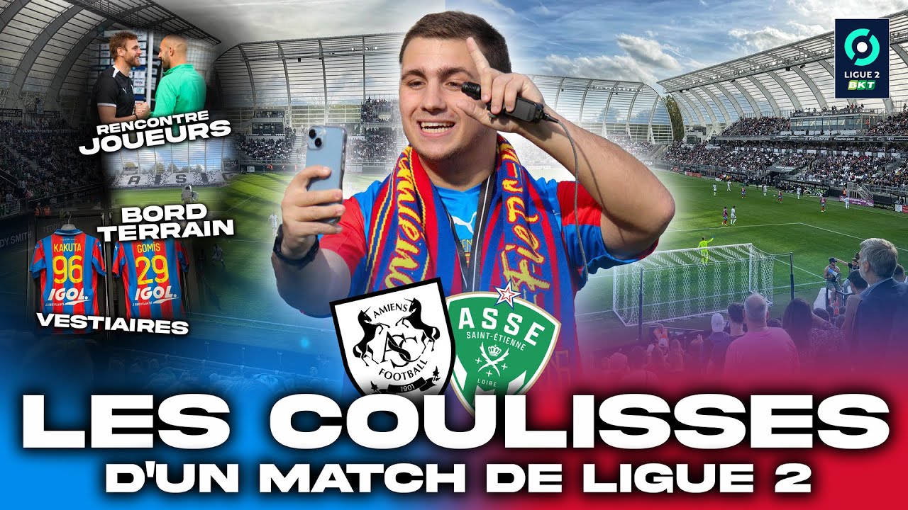 LES COULISSES d'un MATCH de LIGUE 2 ! | VLOG #108 - Amiens SC-AS Saint-Etienne - Stade de la Licorne