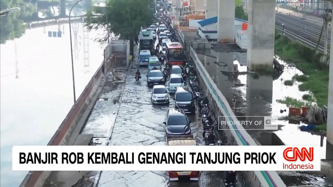 Banjir Rob Kembali Genangi Tanjung Priok