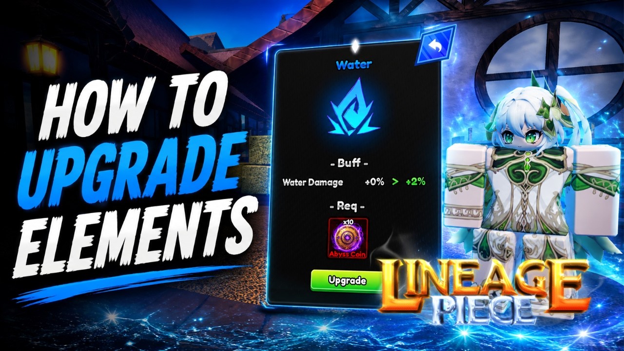 How To Upgrade Elements In Lineage Piece! | Roblox