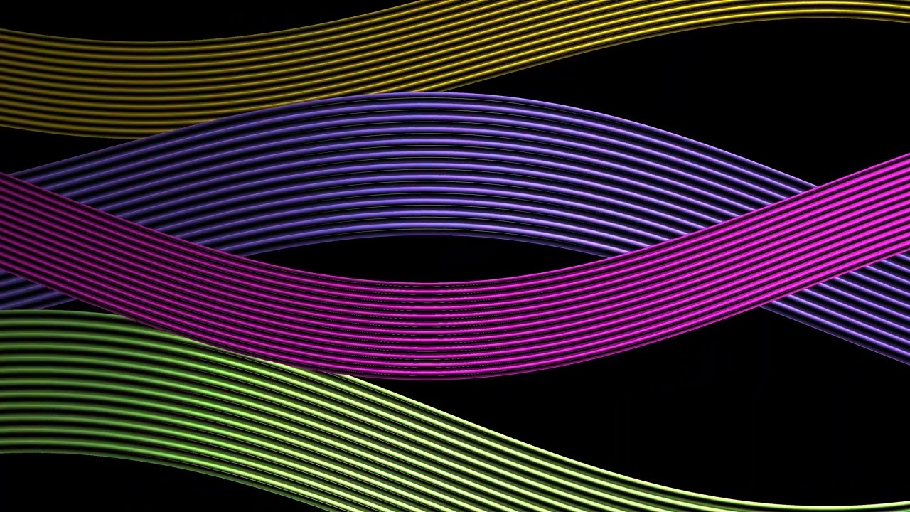 Healing Flows: Vibrant Neon Lines, Instantly Level Up Your Space with Sci-Fi Vibes | 30 Min 4K