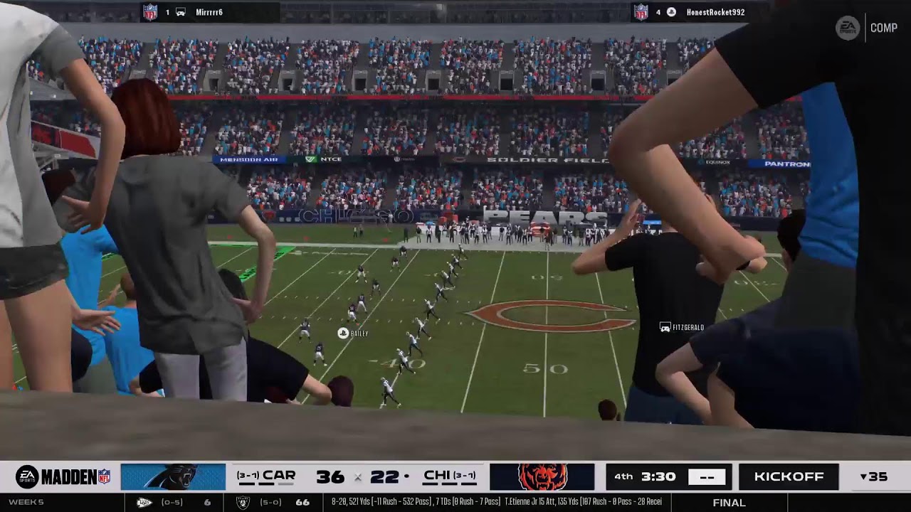 Ea Madden 26 online franchise rambo regs league bears vs panthers Like and subscribe