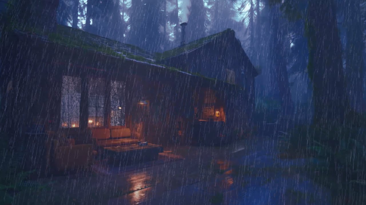 Guaranteed INSTANT SLEEP: 24/7 Heavy Rain on Metal Roof | Soft Piano Sleep Music